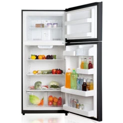 GE - Top Freezer Refrigerator - 30-in - 18-cu Ft - Black -Cheap My Cook Nest Store 23085685c L
