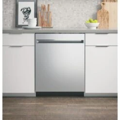GE Built-In Dishwasher With Top Control - 24-in - Stainless Steel