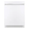 GE Built-in 24-in 51 DB Stainless Steel Interior Dishwasher - White