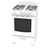 GE 24-in Free-Standing Gas Range With Removable Backsplash And Broil Drawer - 2.9 Cu Ft - White