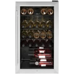 GE 30-Bottle Capacity (4.1-cu Ft) Stainless Steel Freestanding Beverage Center -Cheap My Cook Nest Store 23085822e L