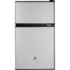 GE 3.1-cu Ft Stainless Steel 2-Door Compact Refrigerator