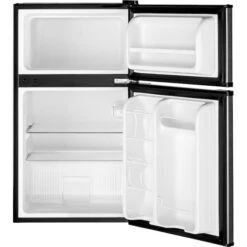 GE 3.1-cu Ft Stainless Steel 2-Door Compact Refrigerator -Cheap My Cook Nest Store 23085827b L