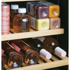 GE 31-Bottle Capacity (4.1-cu Ft) Stainless Steel Built-In/Freestanding 5-Shelf Beverage Center
