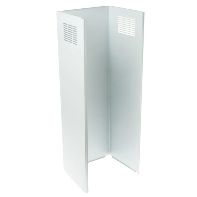 GE Appliances Stainless Steel Hood Duct Cover Extension Kit (Matte White) 1 GE Appliances Stainless Steel Hood Duct Cover Extension Kit (Matte White)