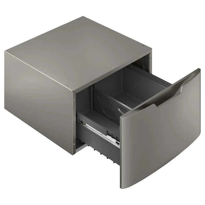 GE 16-in X 27.9-in Laundry Pedestal (Satin Nickel) 3 GE 16-in X 27.9-in Laundry Pedestal (Satin Nickel) - Image 3