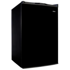 Haier Compact Refrigerator With Glass Shelves - 4.5-cu.ft. - Black
