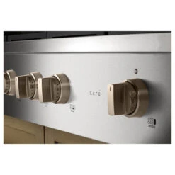 Café 48-in Professional Range Handle And Knob Set - Brushed Copper Finish