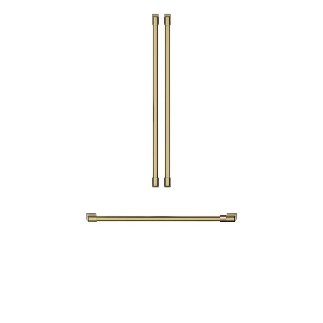 Café Handle Kit For Use With French Door Refrigerator (Brushed Brass) 3 Pieces 1 Café Handle Kit For Use With French Door Refrigerator (Brushed Brass) 3 Pieces