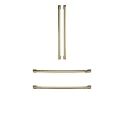 Café Handle Kit For Use With French Door Refrigerator (Brushed Brass) 4 Pieces