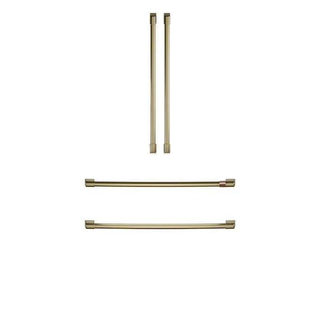Café Handle Kit For Use With French Door Refrigerator (Brushed Brass) 4 Pieces 1 Café Handle Kit For Use With French Door Refrigerator (Brushed Brass) 4 Pieces