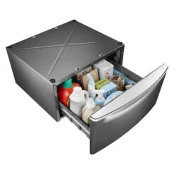 Pedestal With Storage Drawer 27" - Chrome Shadow 8 Pedestal With Storage Drawer 27" - Chrome Shadow -Cheap My Cook Nest Store 30005041e L