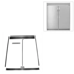 Whirlpool Sidekick Trim Kit Stainless Steel