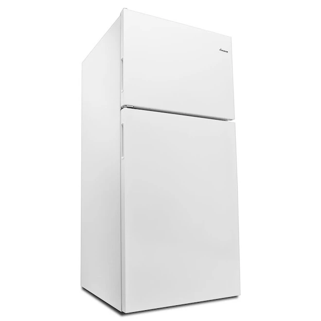Amana Top-Freezer Refrigerator - 2 Humidity-Controlled Crispers - 18-cu Ft - White - 30-in 1 Amana Top-Freezer Refrigerator - 2 Humidity-Controlled Crispers - 18-cu Ft - White - 30-in