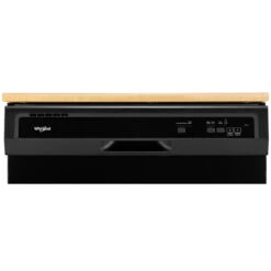Whirlpool Portable Dishwasher - 24-in - Black - 64-dB - Heated Dry Option -Cheap My Cook Nest Store 30006148b L