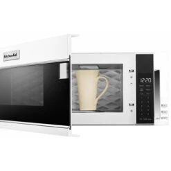 KitchenAid Charcoal Filter Microwave Oven - 5-Speed Dual Fan - 500 CFM - 10 1/4-in H X 30-in W X 18-in D - White -Cheap My Cook Nest Store 30006214c L