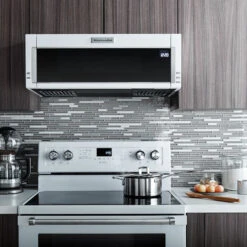 KitchenAid Charcoal Filter Microwave Oven - 5-Speed Dual Fan - 500 CFM - 10 1/4-in H X 30-in W X 18-in D - White -Cheap My Cook Nest Store 30006214d L