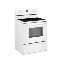 Whirlpool Freestanding Self-Cleaning Electric Oven - Frozen Bake - Fingerprint Resistant - White -Cheap My Cook Nest Store 30006514b L