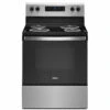 Whirlpool Freestanding Electric Oven - Stainless Steel/Black - 4-Coil Burners - 30-in X 4.8-cu Ft Capacity