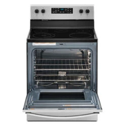 Whirlpool Stainless Steel Electric Range - 5 Burner Ceramic Glass Cooktop - Fingerprint Resistant - 5.3-cu Ft -Cheap My Cook Nest Store 30006519b L