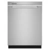 Whirlpool Built-In ENERGY STAR-certified Large Capacity Stainless Steel Tub Dishwasher - 47-dB - 24-in - Stainless Steel