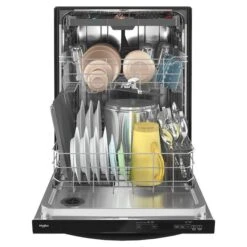 Whirlpool Built-In Dishwasher With Tall Tub And Third Rack - 24-in - Black -Cheap My Cook Nest Store 30006572d L