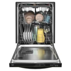 Whirlpool Built-In Dishwasher With Tall Tub And Third Rack - 24-in - Black Stainless Steel