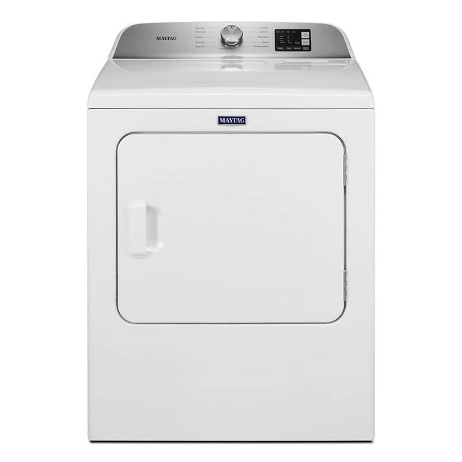 Maytag 7.0-cu Ft Electric Dryer - Reversible Door - Moisture Sensing - White 3 Maytag 7.0-cu Ft Electric Dryer - Reversible Door - Moisture Sensing - White - Image 3