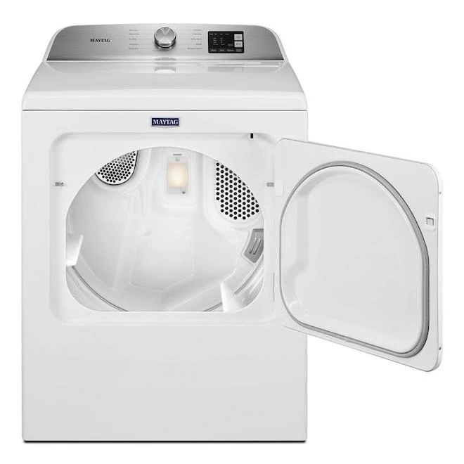 Maytag 7.0-cu Ft Electric Dryer - Reversible Door - Moisture Sensing - White 2 Maytag 7.0-cu Ft Electric Dryer - Reversible Door - Moisture Sensing - White - Image 2