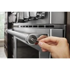 KitchenAid Commercial Style Range Handle Black Medallion Kit - Aluminum - 2/Pack -Cheap My Cook Nest Store 30006652c L