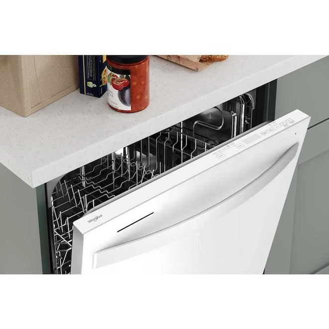 Whirlpool Built-In White Dishwasher With Tall Top Rack 2 Whirlpool Built-In White Dishwasher With Tall Top Rack - Image 2