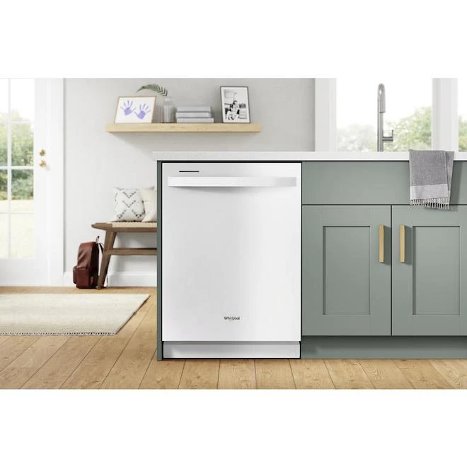 Whirlpool Built-In White Dishwasher With Tall Top Rack 1 Whirlpool Built-In White Dishwasher With Tall Top Rack