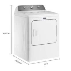 Maytag 7.0 Cu. Ft. Side Swing Door Gas Dryers White -Cheap My Cook Nest Store 30006761da L