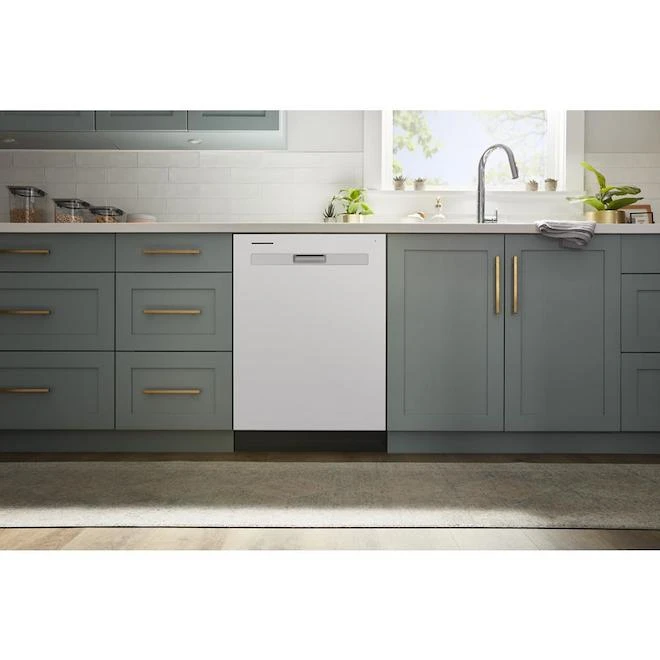 Whirlpool Built-in Dishwasher - 55 DBA - Triple Filtration - White - 24-in - Energy Star Certified 4 Whirlpool Built-in Dishwasher - 55 DBA - Triple Filtration - White - 24-in - Energy Star Certified - Image 4