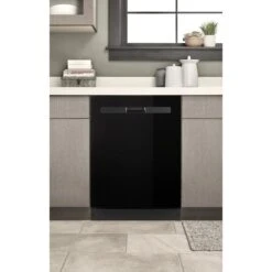Whirlpool 55 DBA Filtration Built-in Dishwasher With Adjustable Upper Rack - Black 24-in Energy Star Certified -Cheap My Cook Nest Store 30006778e L
