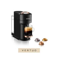 DeLonghi Nespresso Vertuo Next Premium Coffee And Espresso Machine By De'Longhi, Black With Rose Gold -Cheap My Cook Nest Store 30105005 L