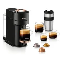 DeLonghi Nespresso Vertuo Next Premium Coffee And Espresso Machine By De'Longhi, Black With Rose Gold -Cheap My Cook Nest Store 30105005b L