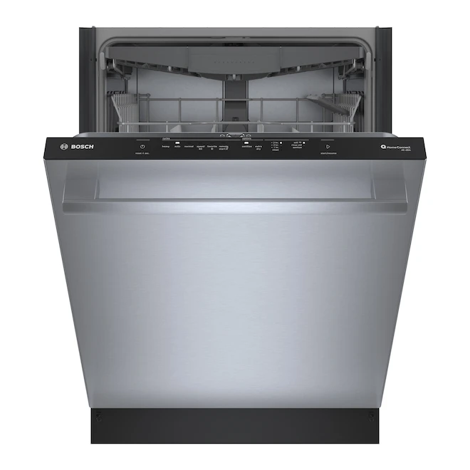Bosch 100 Series 3-Rack 46-dB 24-in Stainless Steel Built-In Dishwasher 1 Bosch 100 Series 3-Rack 46-dB 24-in Stainless Steel Built-In Dishwasher