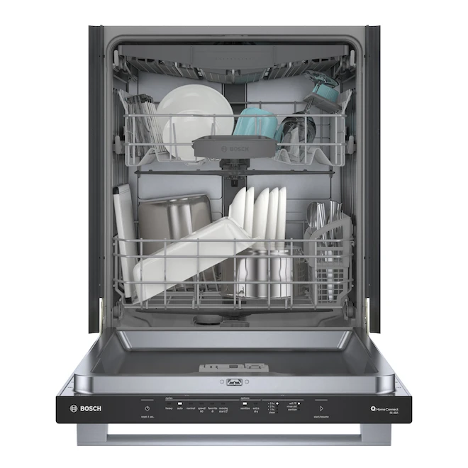 Bosch 100 Series 3-Rack 46-dB 24-in Stainless Steel Built-In Dishwasher 3 Bosch 100 Series 3-Rack 46-dB 24-in Stainless Steel Built-In Dishwasher - Image 3