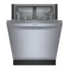 Bosch 100 Series 24-In Smudge Free Stainless Steel Smart Built-In Dishwasher With Home Connect - 50 DBA