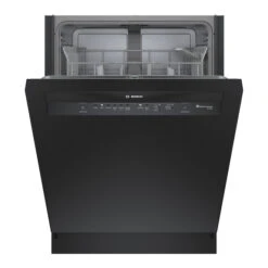 Bosch 100 Series 24-In Black Smart Built-In Dishwasher With Home Connect - 50 DBA