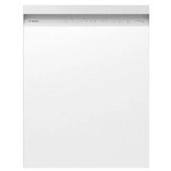Bosch 100+ Series White 24-In Smart Built-In Dishwasher With Home Connect