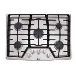 LG Gas Built-In Cooktop - 30-in - Stainless Steel - 17,000 BTU -Cheap My Cook Nest Store 30895067 L