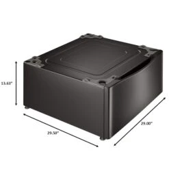 LG Washer Pedestal 27-in With Drawer Black Steel -Cheap My Cook Nest Store 30895210d L