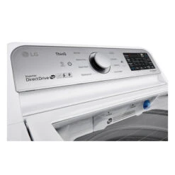 LG Smart Top-Load Washer - 4-Way Agitator - TurboWash Technology - 5.6-cu Ft - White -Cheap My Cook Nest Store 30895274b L