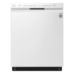 LG 24-in White Slide-in Dishwasher With Front Controls And QuadWash -Cheap My Cook Nest Store 30895281 L