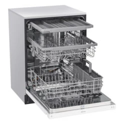 LG 24-in White Slide-in Dishwasher With Front Controls And QuadWash -Cheap My Cook Nest Store 30895281b L