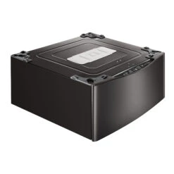 LG 1.1-cu. Ft. 29-in High Efficiency Pedestal Washer (Black Stainless Steel)