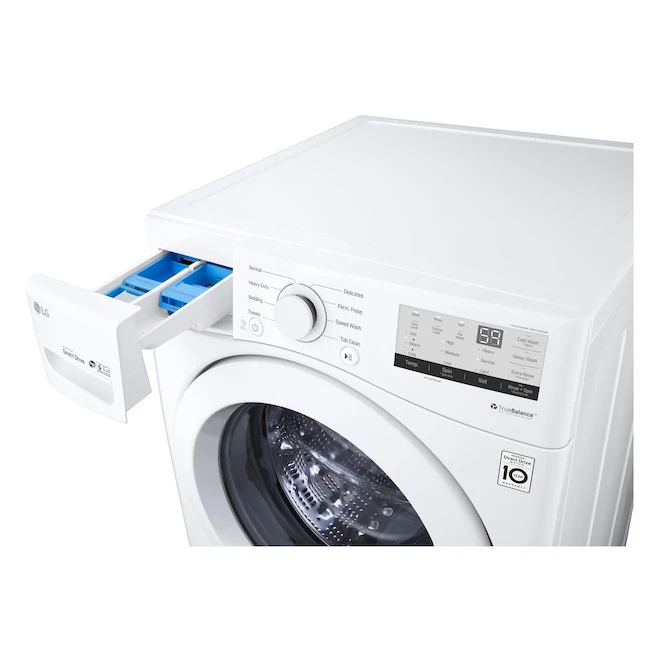 LG 5.2-cu. Ft. High Efficiency Stackable Front-Load Washer (White) ENERGY STAR Certified 3 LG 5.2-cu. Ft. High Efficiency Stackable Front-Load Washer (White) ENERGY STAR Certified - Image 3