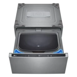 LG 1.1-ft³ Black Stainless Steel 27-in Pedestal Washer -Cheap My Cook Nest Store 30895412b L